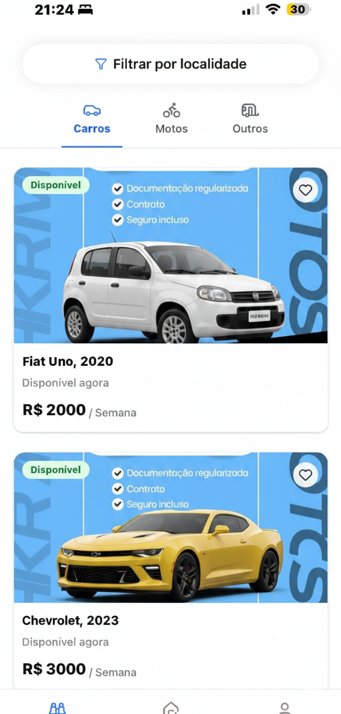 Buscar veículos disponíveis